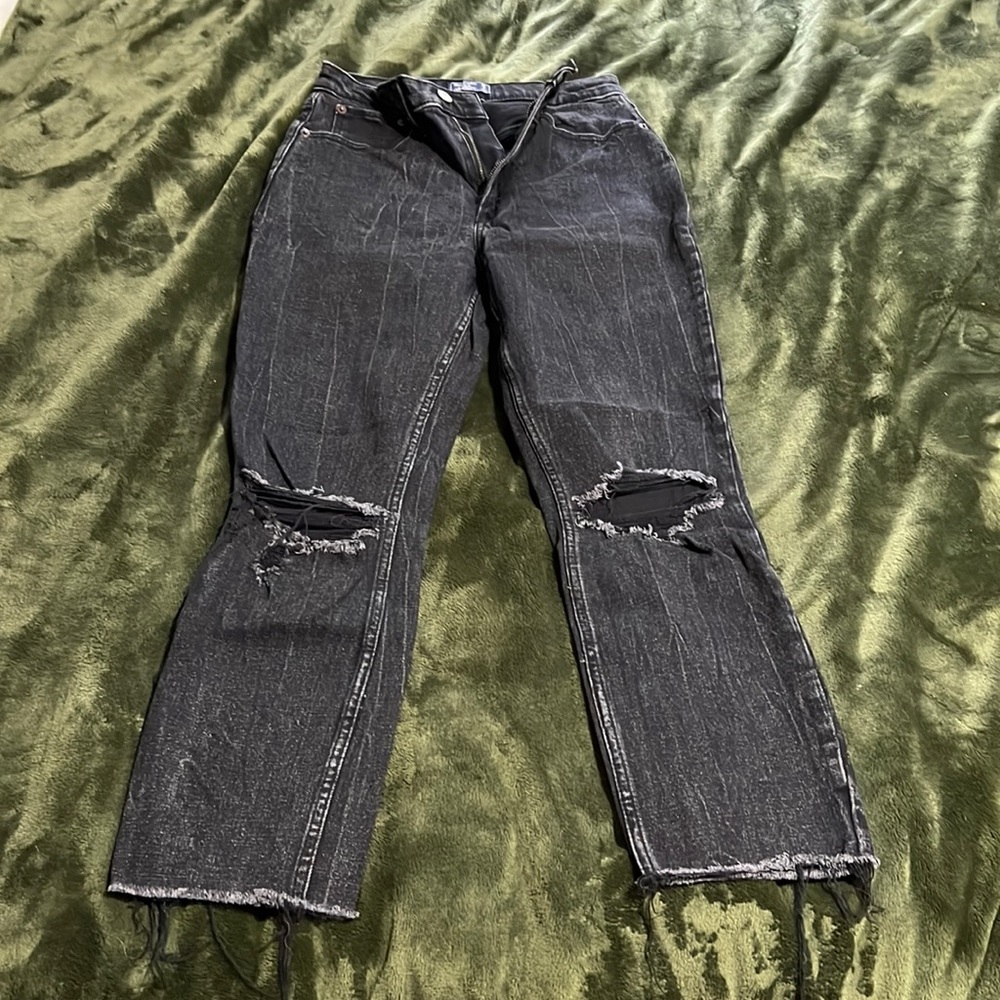 Ultra high rise mom jean